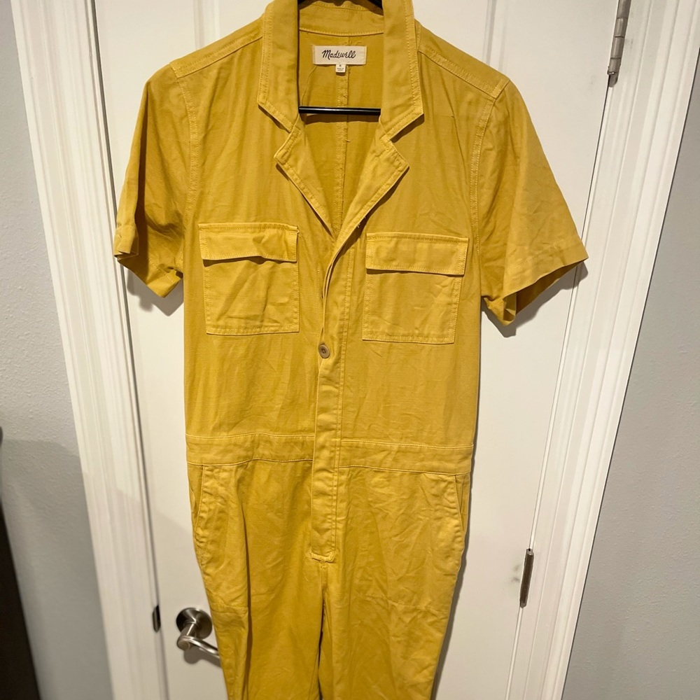 Madewell Short Sleeve Coverall Jumpsuit Size M